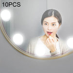 120LM 7000K USB充電 ハリウッドスタイル コスメライト付き電球 ドレッサーランプ、ケーブル長さ:4.6m、DC 5V