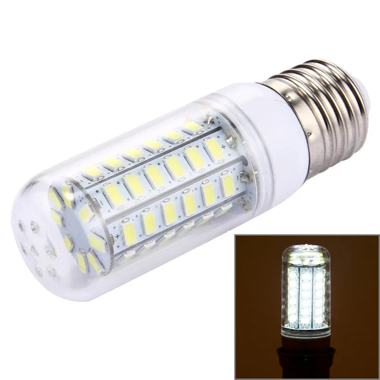 56個LED SMD 5730電球、AC 220V、5W 220V 白色光、5W 220V 暖白色