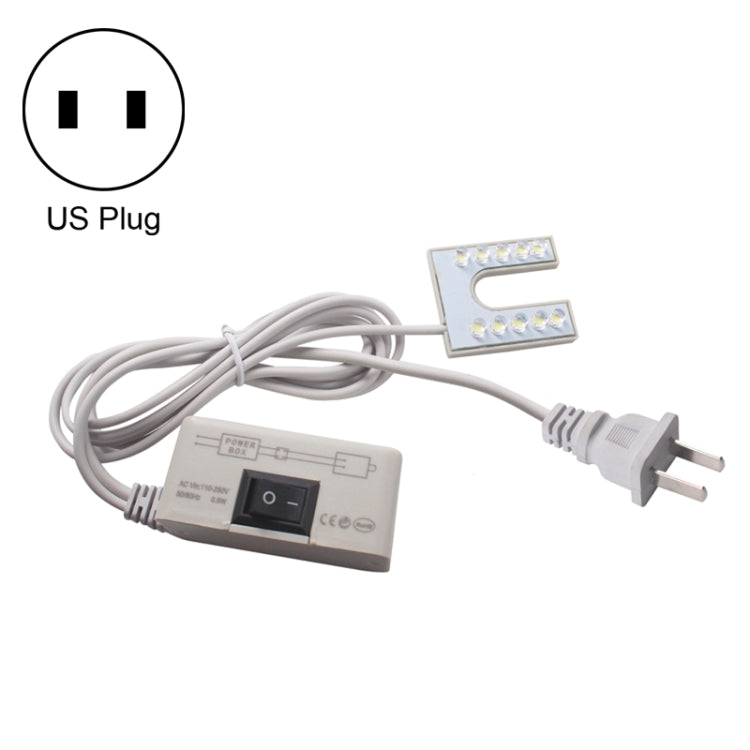 10個LEDミシンランプ U字型ハイライト 磁石付き 作業用省エネランプ