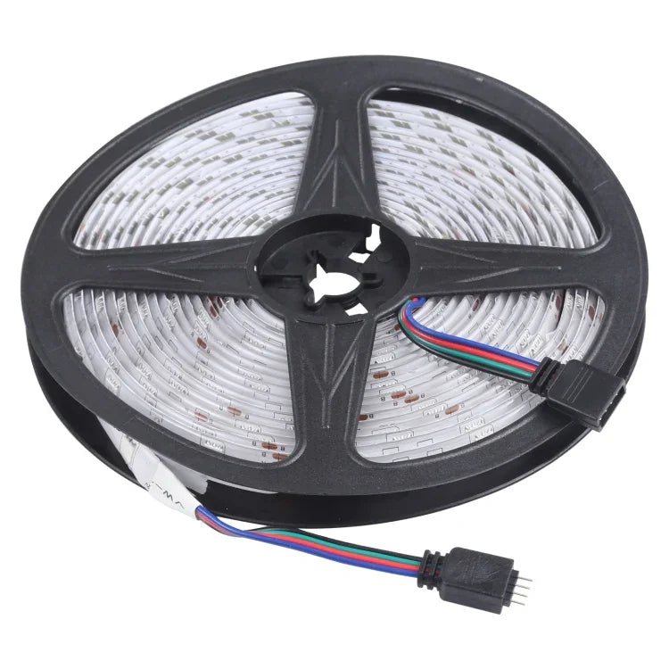5m 150 LED SMD 5050 IP65防水 Bluetooth RGBライトストリップ 24キーリモコン付き、EUプラグ、5m 150 LED IP65