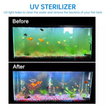 UV-007 7W 紫外線殺菌ランプ 水槽用消毒ライト、EUプラグ、7W
