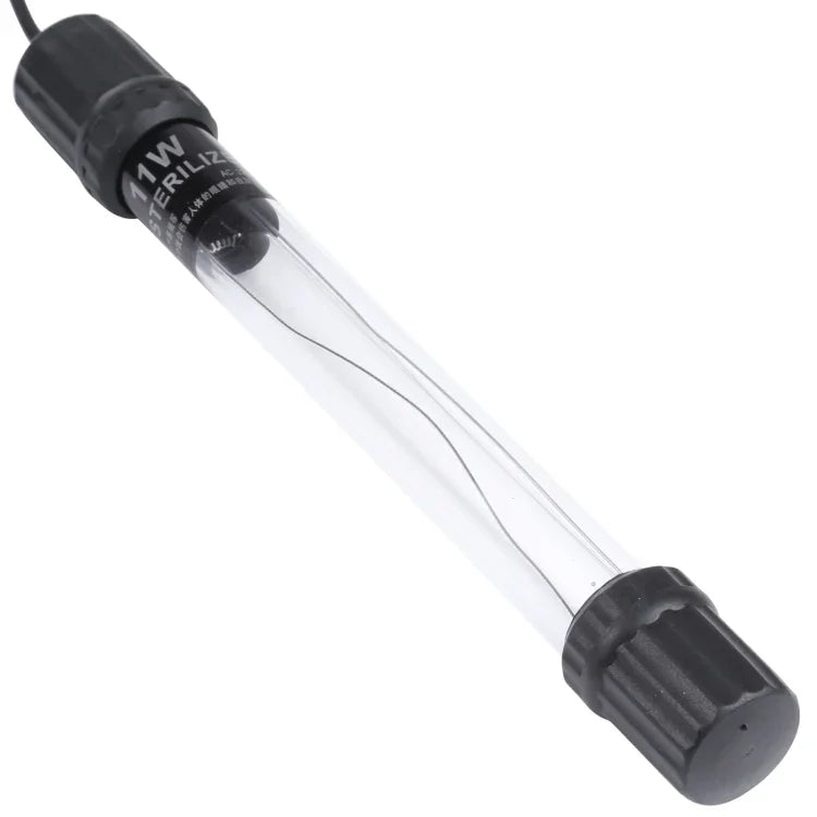 UV-011 11W 紫外線殺菌ランプ 水槽用消毒ライト、EUプラグ、11W
