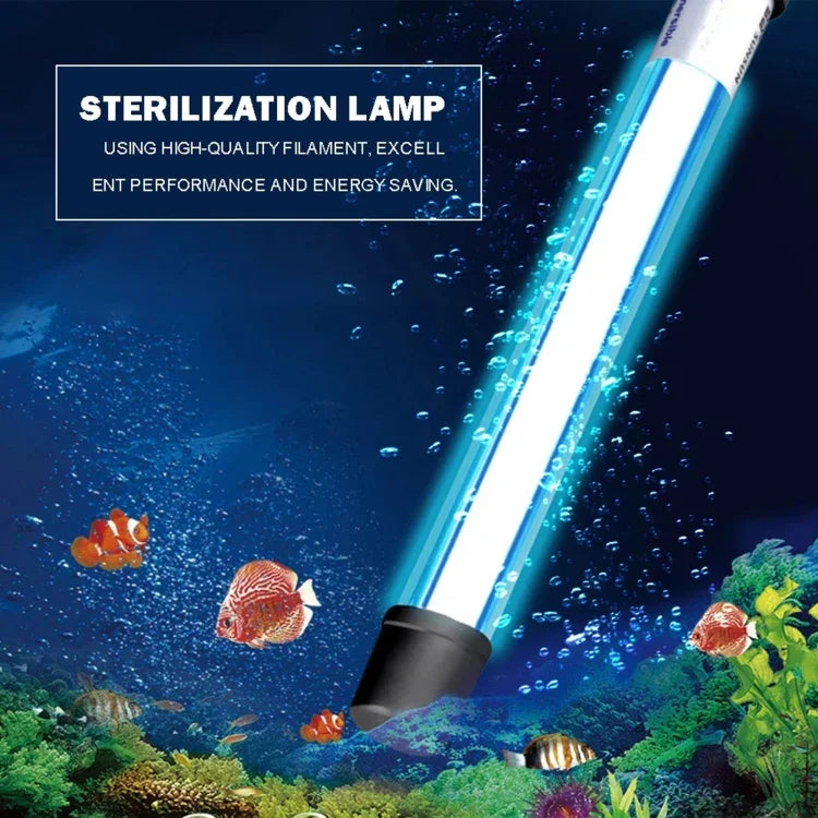 UV-011 11W 紫外線殺菌ランプ 水槽用消毒ライト、EUプラグ、11W