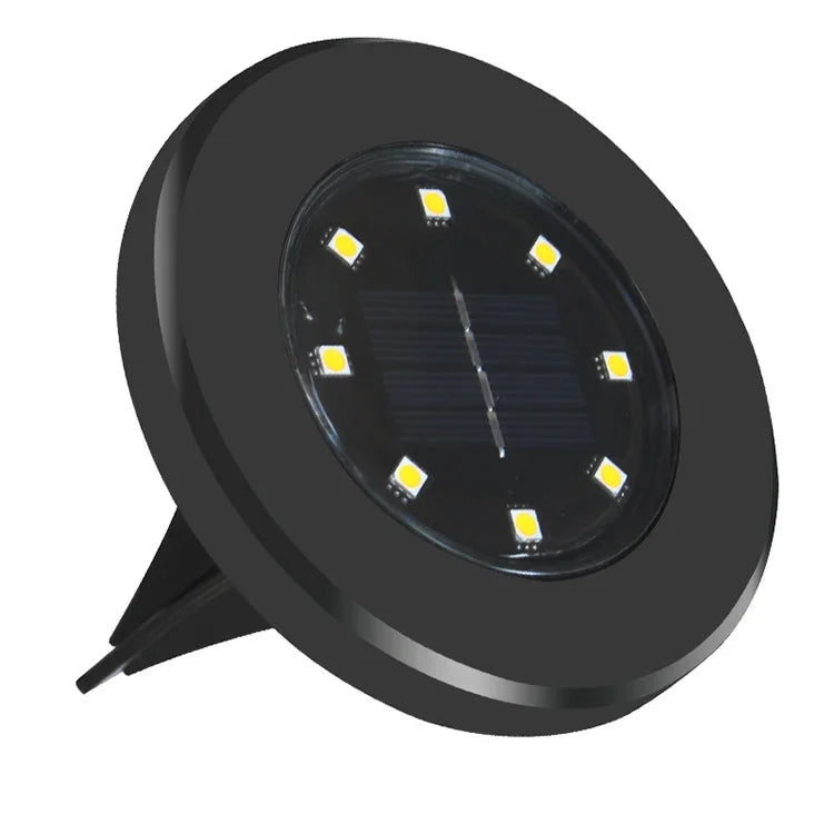 4個セット 8 LED IP65防水ソーラー埋設ランプ ガーデンヴィラ ガーデン芝生装飾スポットライト
