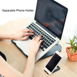 T3 多機能 ホロー設計 冷却ブラケット 10段階調節可能角度 ノートブック、MacBook、iPad、携帯電話用, T3（ブルー）, T3（ホワイト）, T3（ブラック）, T3（ピンク）