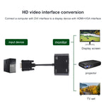 2-in-1 VGA to HDMI + VGA 15ピン HDTVアダプターコンバーター 音声付き