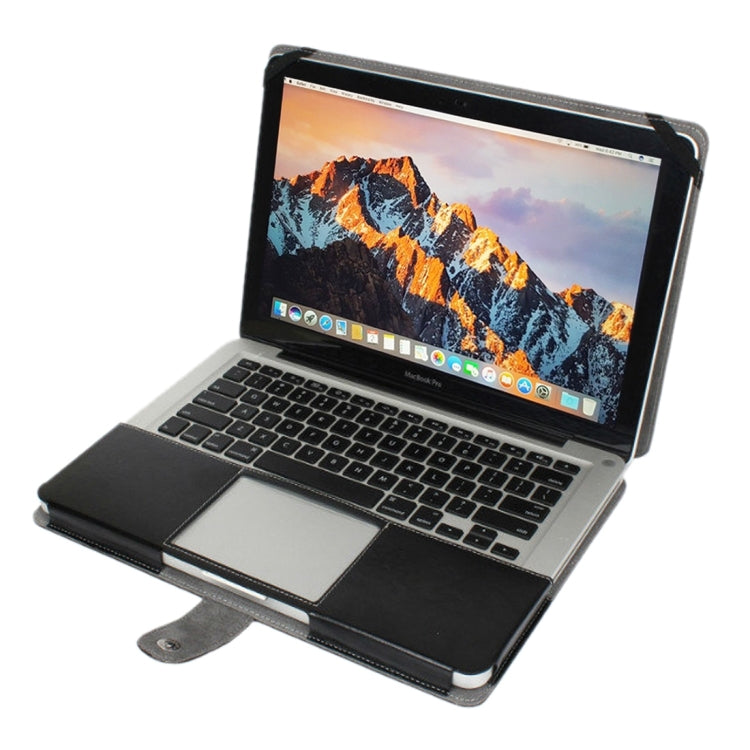 Macbook Pro 15.4インチ用 ラップトップ クレイジーホーステクスチャ 横開きレザーケース