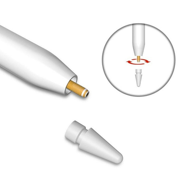 Apple Pencil 1 / 2用交換ペン先（赤）, シリコンニブ