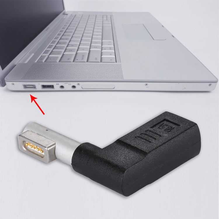 USB-C / Type-C メスから5ピン MagSafe 1 (L字型) オス充電アダプター, Type-C から MagSafe 1