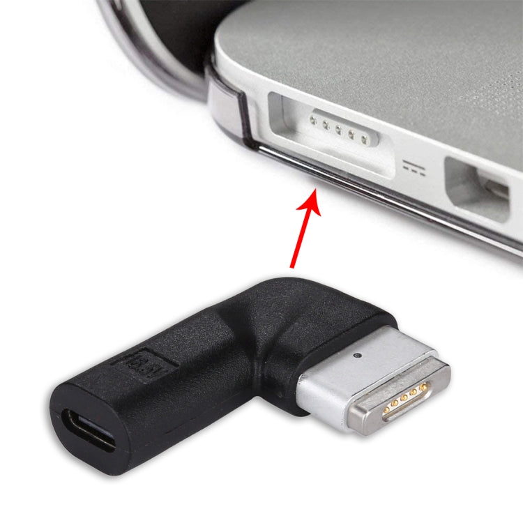 USB-C / Type-C メスから5ピン MagSafe 2 (T字型) オス充電アダプター, Type-C から MagSafe 2