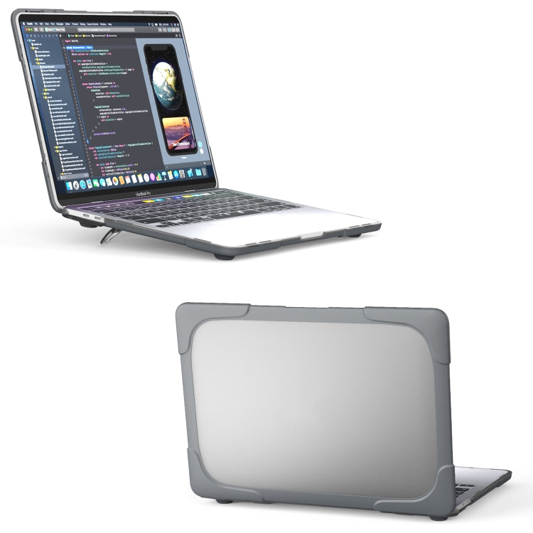 MacBook Pro 13インチ 2022 & A2289 / A2251 / A2338 2020用 PC + TPU 二色ラップトップ保護ケース