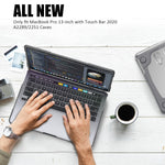 MacBook Pro 13インチ 2022 & A2289 / A2251 / A2338 2020用 PC + TPU 二色ラップトップ保護ケース