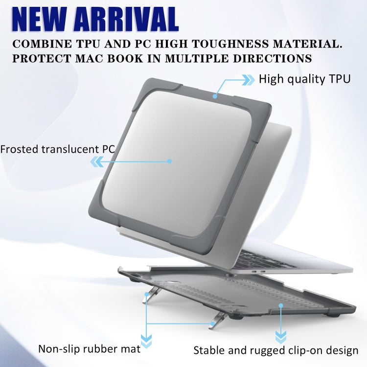 MacBook Pro 13インチ 2022 & A2289 / A2251 / A2338 2020用 PC + TPU 二色ラップトップ保護ケース