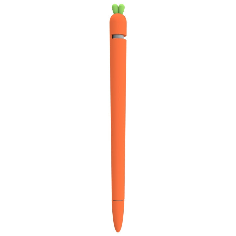 LOVE MEI Apple Pencil 1用 キャロット形状スタイラスペン シリコン保護ケースカバー、Apple Pencil 1用