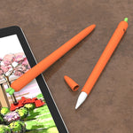 LOVE MEI Apple Pencil 1用 キャロット形状スタイラスペン シリコン保護ケースカバー、Apple Pencil 1用