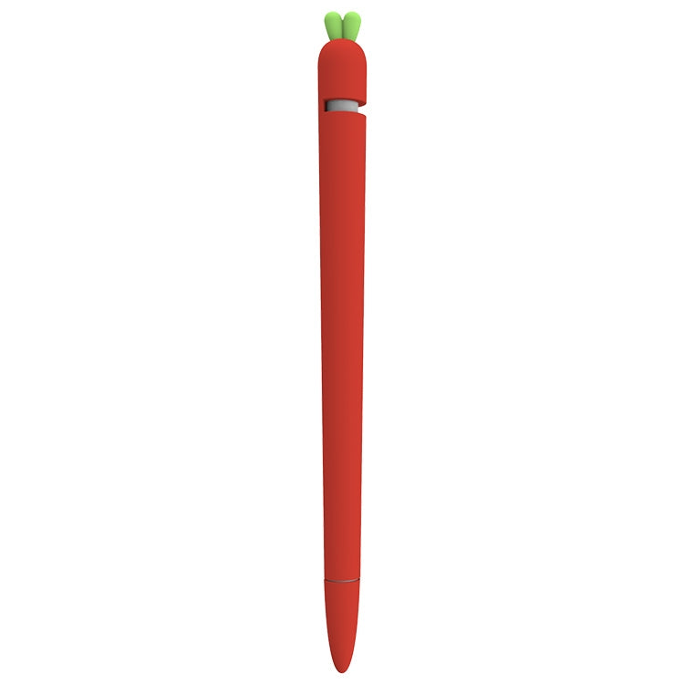LOVE MEI Apple Pencil 1用 キャロット形状スタイラスペン シリコン保護ケースカバー、Apple Pencil 1用