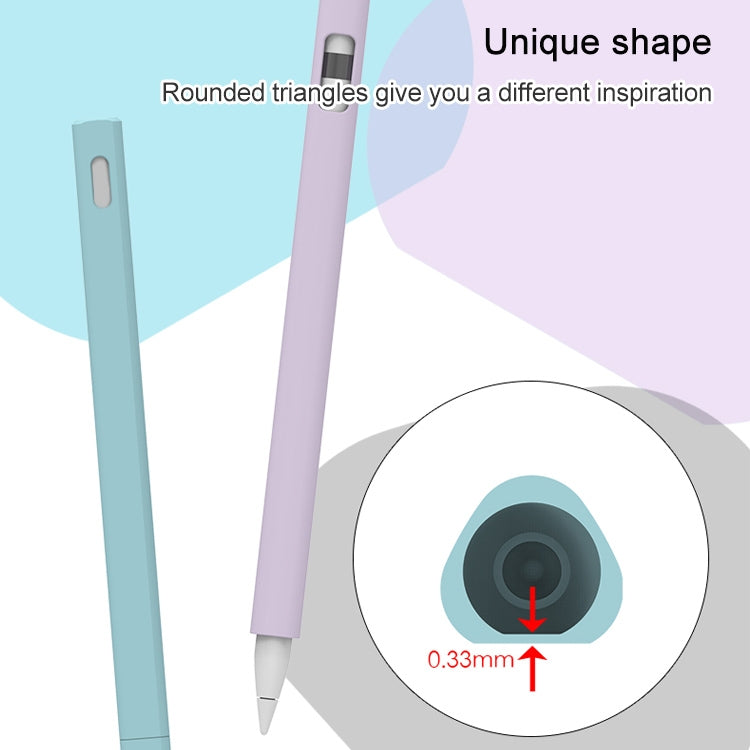LOVE MEI Apple Pencil 2用 三角形スタイラスペン シリコン保護ケースカバー、Apple Pencil 2用