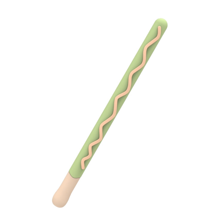 LOVE MEI Apple Pencil 2用 ストライプデザインスタイラスペン シリコン保護ケースカバー、Apple Pencil 2用