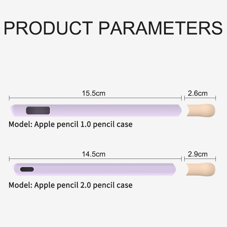 LOVE MEI Apple Pencil 2用 ストライプデザインスタイラスペン シリコン保護ケースカバー、Apple Pencil 2用
