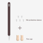LOVE MEI Apple Pencil 2用 ストライプデザインスタイラスペン シリコン保護ケースカバー、Apple Pencil 2用