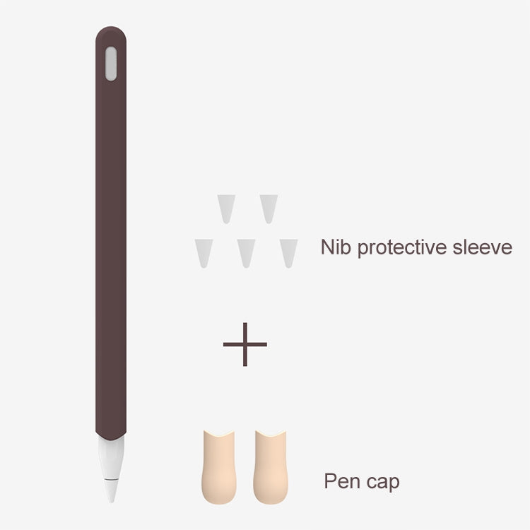 LOVE MEI Apple Pencil 2用 ストライプデザインスタイラスペン シリコン保護ケースカバー、Apple Pencil 2用
