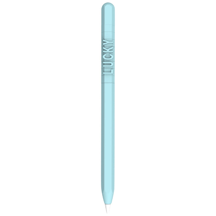 LOVE MEI Apple Pencil 2用 数字文字デザインスタイラスペン シリコン保護ケースカバー、Apple Pencil 2用