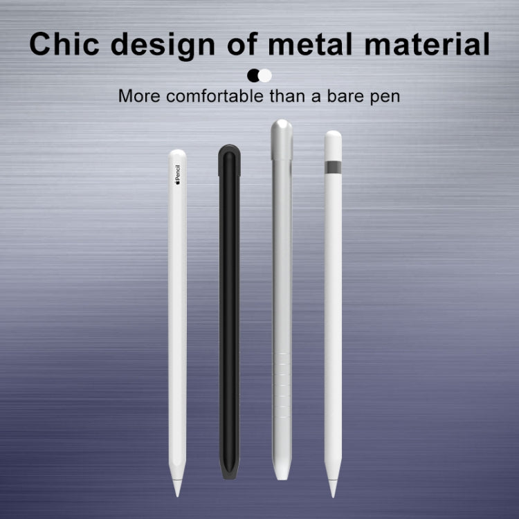 Apple Pencil 1用メタルマット滑り止めスタイラスペン保護ケース、Apple Pencil 1対応