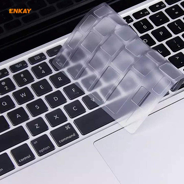 ENKAY TPUキーボードプロテクターカバー MacBook Air 13.3インチ A1932 (2018) EU版、MacBook Air 13.3インチ A1932 (2018)用