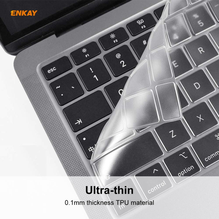 MacBook Air 13.3インチ A1932 2018用ENKAY Hat-prince米国版超薄型TPUキーボード保護カバー