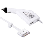 45W 14.85V 3.05A 5ピン Tスタイル MagSafe 2 カーチャージャー USBポート1つ付き Apple MacBook A1466 / A1436 / A1465 / A1435 / MD224 / MD231 / MD761 / MD711用、長さ: 1.7m、45W 14.85V 3.05A