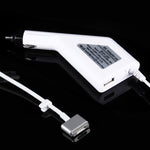 45W 14.85V 3.05A 5ピン Tスタイル MagSafe 2 カーチャージャー USBポート1つ付き Apple MacBook A1466 / A1436 / A1465 / A1435 / MD224 / MD231 / MD761 / MD711用、長さ: 1.7m、45W 14.85V 3.05A