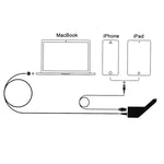 60W 16.5V 3.65A 5ピン Tスタイル MagSafe 2 カーチャージャー USBポート1つ付き Apple MacBook A1465 / A1502 / A1435 / MD212 / MD2123 / MD662用、長さ: 1.7m