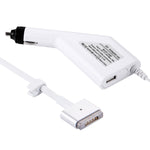 85W 20V 4.25A 5ピンTスタイル MagSafe 2 カーチャージャー USBポート1つ付き Apple Macbook A1398 / A1424 / MC975 / MC976 / ME664 / ME665用、長さ：1.7m、85W 20V 4.25A