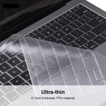 ENKAY TPUキーボードプロテクターカバー 2015年 MacBook 12インチ (A1534) / MacBook Pro 13.3インチ Touch Barなし (A1708)、ヨーロッパ版、EU版