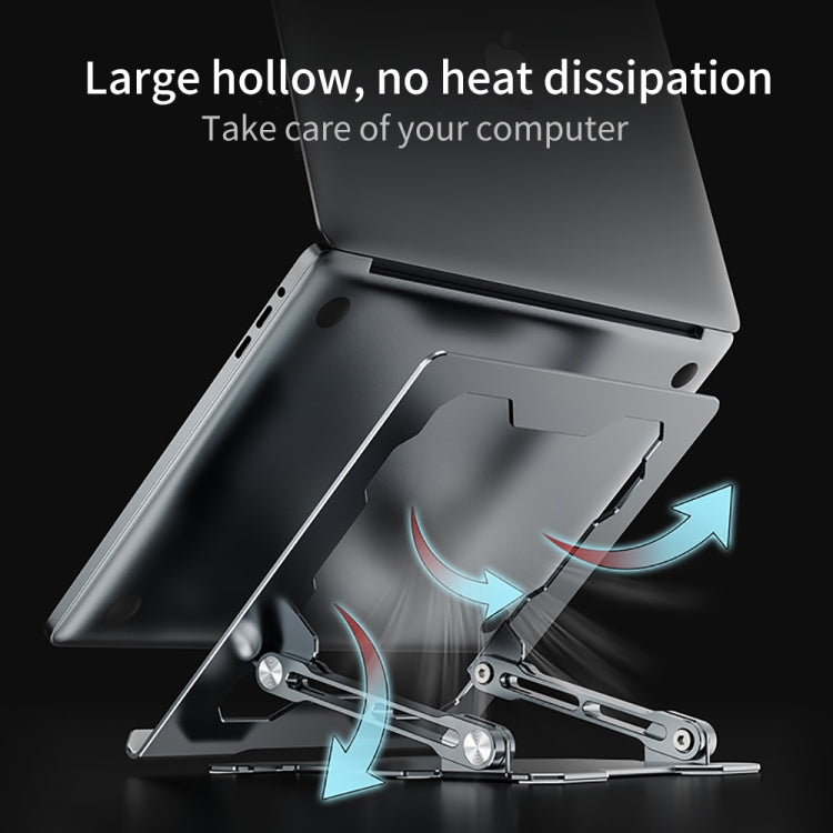 R-JUST HZ09 メカニカルリフティング調整可能ラップトップホルダー、HZ09 グレー、HZ09 シルバー