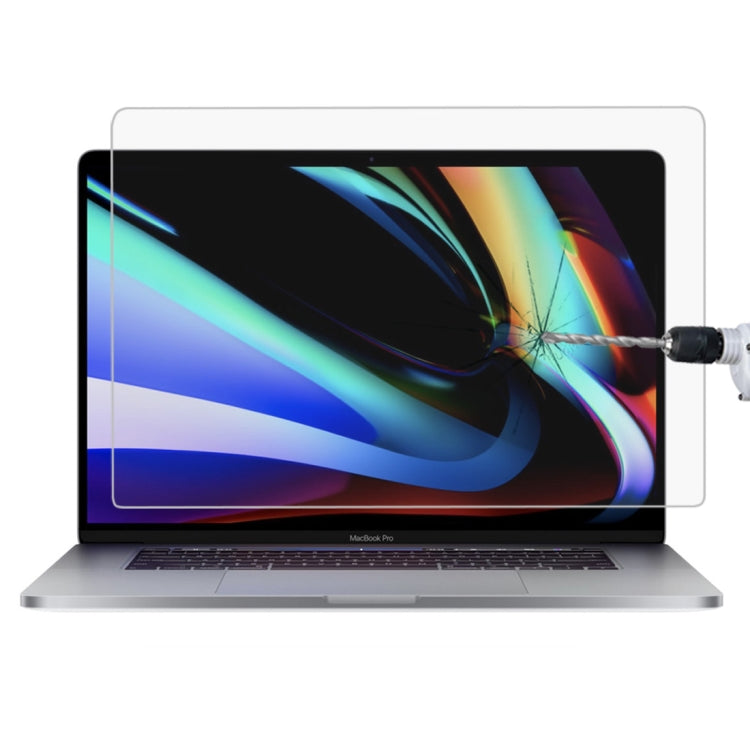 MacBook Pro 16インチ用 9H 強化ガラススクリーン保護フィルム、1枚入り