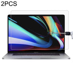 MacBook Pro 16インチ用 9Hラップトップスクリーン強化ガラス保護フィルム 2枚セット