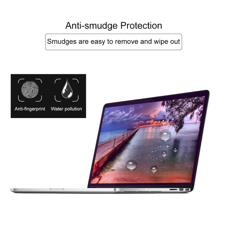 MacBook Pro 13.3インチ Touch Bar付き（A1706）用 9H 表面硬度 ブルーライトカット 防爆強化ガラスフィルム