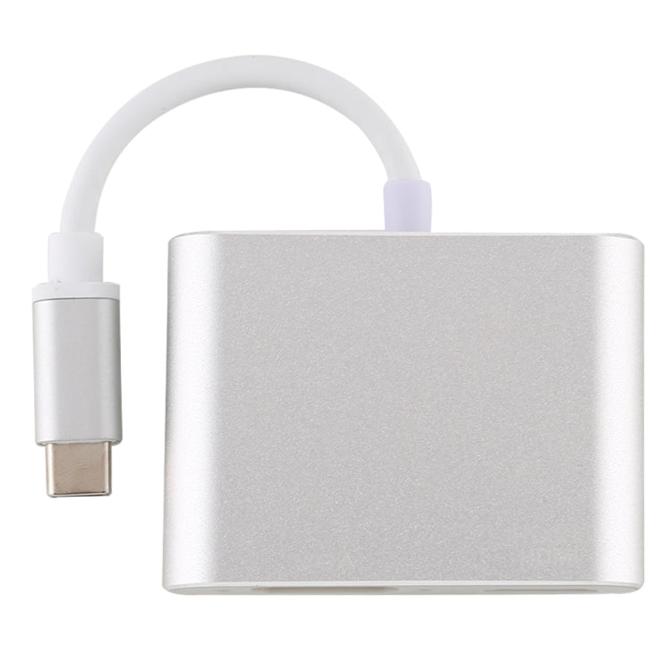 4-in-1 USB / Type-C から4K HDMI + VGA + USB 3.0 インターフェース多機能アダプター