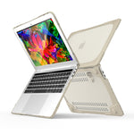MacBook Pro 13.3インチ（A1708）＆タッチバー付き（A1706）用 ラップトップ TPU＋PC 折りたたみ式衝撃吸収保護ケース ホルダー付き、タッチバー付き13.3インチ対応