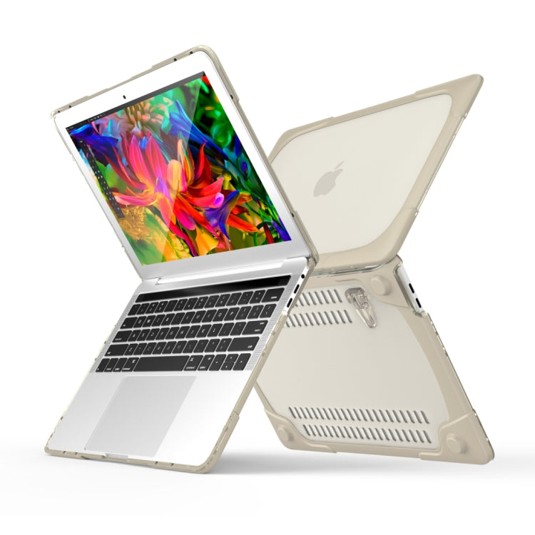 MacBook Pro 13.3インチ（A1708）＆タッチバー付き（A1706）用 ラップトップ TPU＋PC 折りたたみ式衝撃吸収保護ケース ホルダー付き、タッチバー付き13.3インチ対応