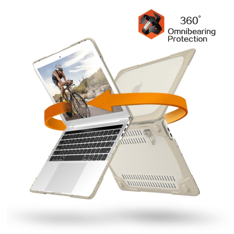 MacBook Pro 13.3インチ（A1708）＆タッチバー付き（A1706）用 ラップトップ TPU＋PC 折りたたみ式衝撃吸収保護ケース ホルダー付き、タッチバー付き13.3インチ対応