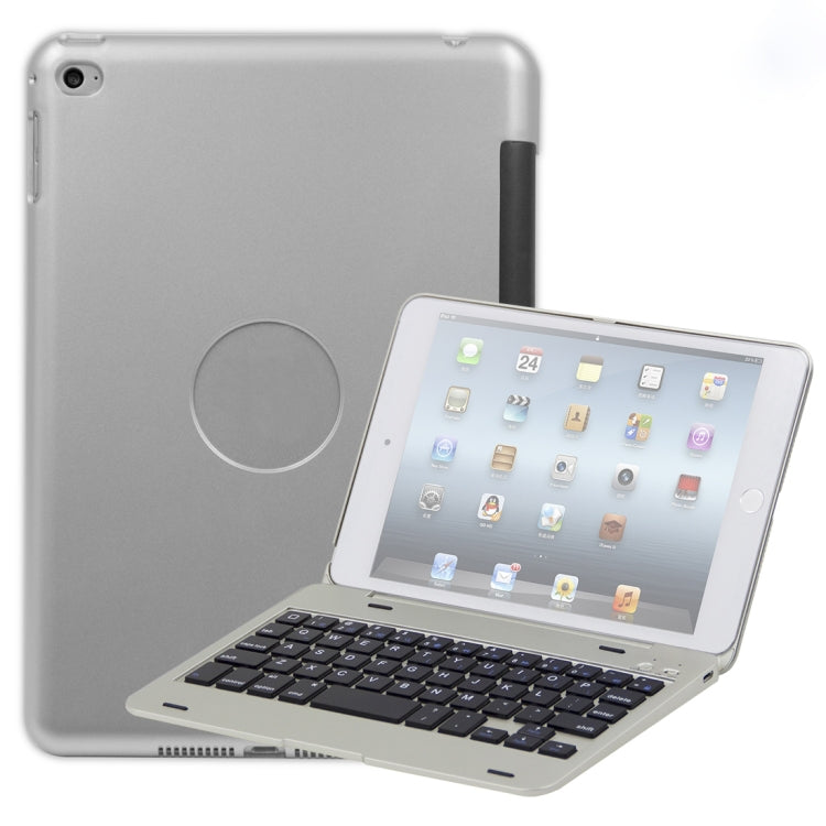 F1+ iPad mini 5 / 4用 ラップトップバージョン プラスチック Bluetoothキーボード タブレットケース