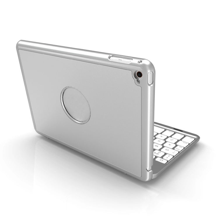 F8SM+ ラップトップバージョン カラフルバックライト アルミ合金 Bluetoothキーボード タブレットケース iPad mini 4 / mini 5用