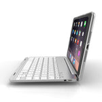 F8SM+ ラップトップバージョン カラフルバックライト アルミ合金 Bluetoothキーボード タブレットケース iPad mini 4 / mini 5用