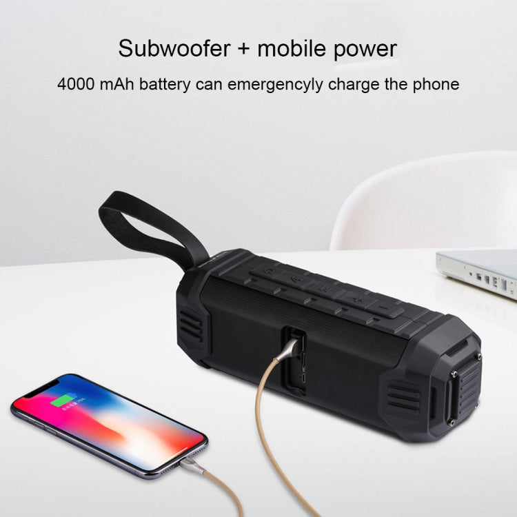 awei Y280 IPX4 Bluetoothスピーカー パワーバンク 強化ベース内蔵マイク FM / USB / TFカード / AUX対応、Y280