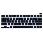 MacBook Pro 13.3インチ 2022用防塵シリコンノートパソコンキーボード保護フィルム、MacBook Pro 13.3インチ 2022（ブラック）、MacBook Pro 13.3インチ 2022（ホワイト）用