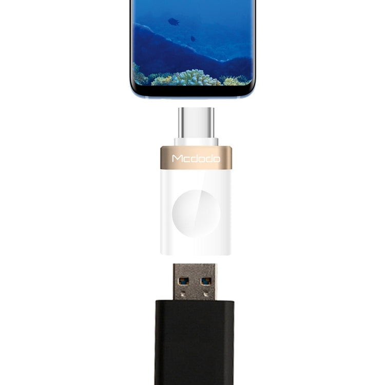 Mcdodo OT-1942 USB-C / Type-C からUSB 3.0 AF データ転送充電 OTGアダプター