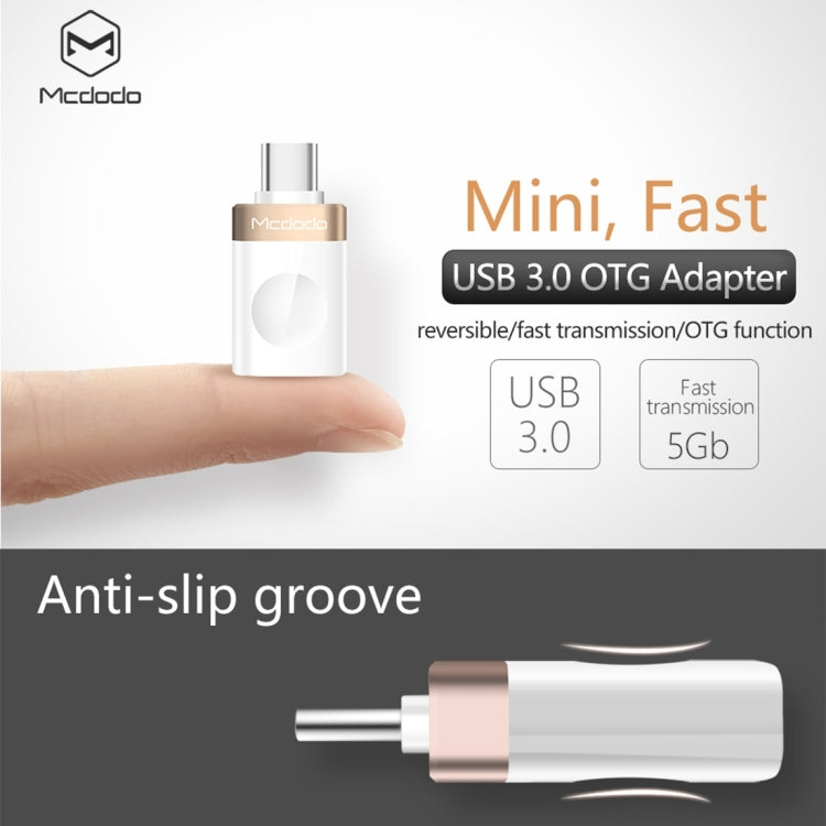 Mcdodo OT-1942 USB-C / Type-C からUSB 3.0 AF データ転送充電 OTGアダプター
