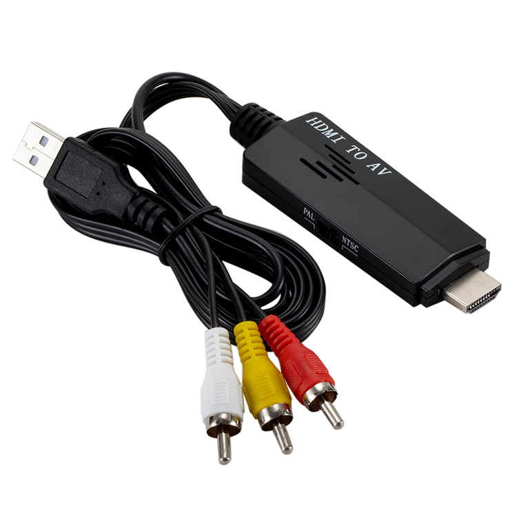 HDMI to RCA 1080P コンバーターアダプターケーブル
